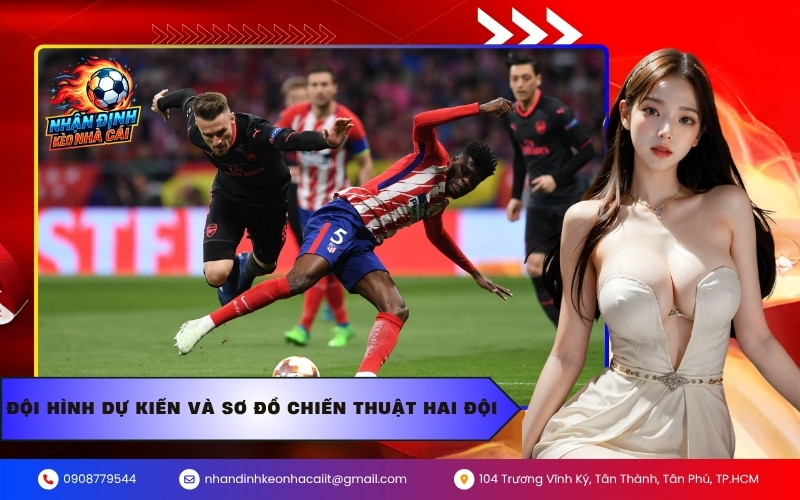 Đội hình dự kiến và sơ đồ chiến thuật hai đội