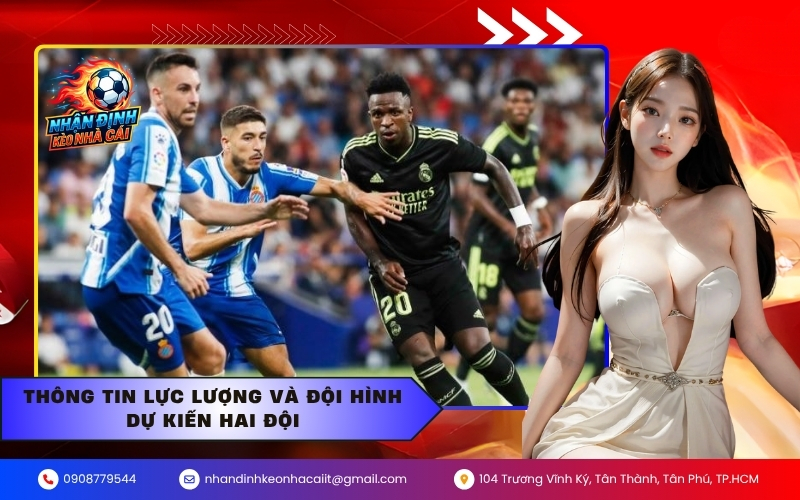 Thông tin lực lượng và đội hình dự kiến hai đội